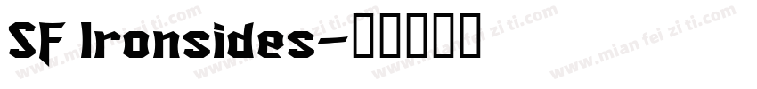 SF Ironsides字体转换